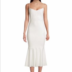 Saks Katie May White Twirl Midi Dress